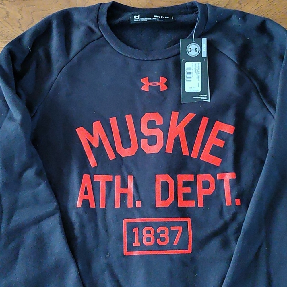 Under Armour Black Sweatshirt with Red Print